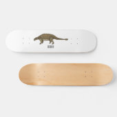 Ankylosaurus cartoon illustratie persoonlijk skateboard (Horizontaal)