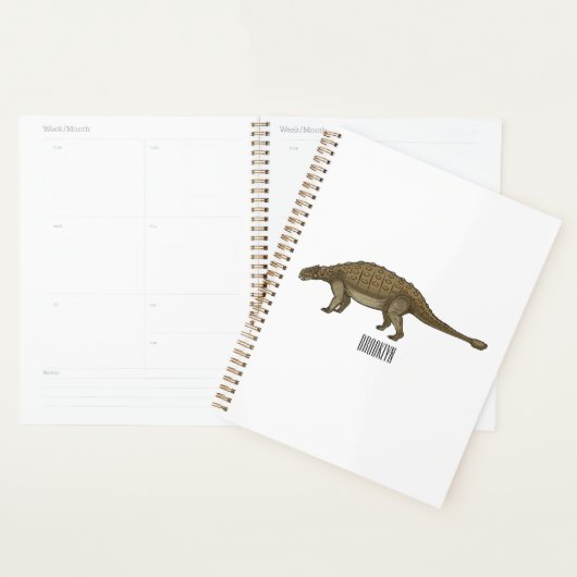 Ankylosaurus cartoon illustratie planner (Display)