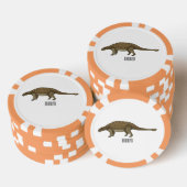 Ankylosaurus cartoon illustratie poker chips (Opstapeling)