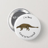 Ankylosaurus cartoon illustratie ronde button 5,7 cm (Voorkant /achterkant)
