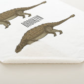 Ankylosaurus cartoon illustratie sherpa deken (3/4)