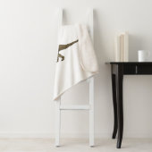 Ankylosaurus cartoon illustratie sherpa deken (In situ)