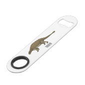 Ankylosaurus cartoon illustratie speed flessenopener (Voorkant Gekanteld)