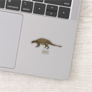Ankylosaurus cartoon illustratie sticker