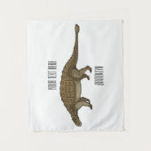 Ankylosaurus cartoon illustratie wandkleed (Voorkant)