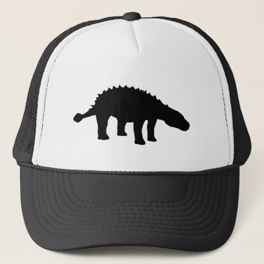 Ankylosaurus Dino Dinosaur Silhouette Trucker Pet (Voorkant)