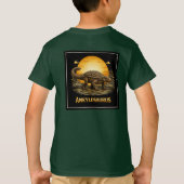 Ankylosaurus Dinosaur Prehistorische Maan T-shirt (Achterkant)