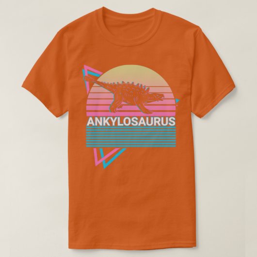 Ankylosaurus Dinosaur Retro T-shirt (Design voorkant)