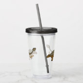 Ankylosaurus gepantserde dinosaurus illustratie acryl drinkbeker (Links)