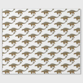Ankylosaurus gepantserde dinosaurus illustratie cadeaupapier (Vlak)