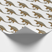Ankylosaurus gepantserde dinosaurus illustratie cadeaupapier (Hoek)