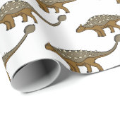 Ankylosaurus gepantserde dinosaurus illustratie cadeaupapier (Rol Hoek)