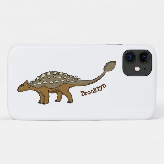 Ankylosaurus gepantserde dinosaurus illustratie Case-Mate iPhone case (Achterkant (horizontaal))