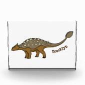 Ankylosaurus gepantserde dinosaurus illustratie fotoblokken (Voorkant)