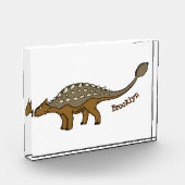 Ankylosaurus gepantserde dinosaurus illustratie fotoblokken (Links)