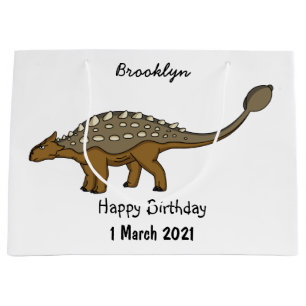 Ankylosaurus gepantserde dinosaurus illustratie groot cadeauzakje