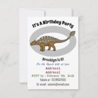 Ankylosaurus gepantserde dinosaurus illustratie
