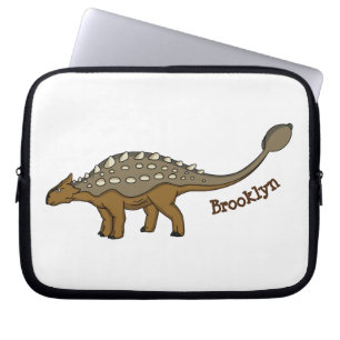 Ankylosaurus gepantserde dinosaurus illustratie laptop sleeve
