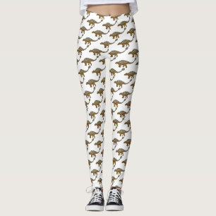 Ankylosaurus gepantserde dinosaurus illustratie leggings
