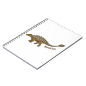 Ankylosaurus gepantserde dinosaurus illustratie notitieboek (Linkerzijde)
