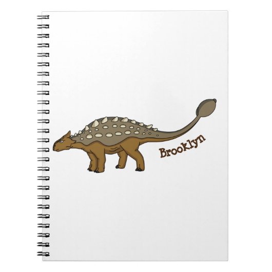 Ankylosaurus gepantserde dinosaurus illustratie notitieboek (Voorkant)