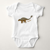 Ankylosaurus gepantserde dinosaurus illustratie romper (Voorkant)