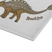 Ankylosaurus gepantserde dinosaurus illustratie snijplank (Hoek)