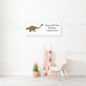 Ankylosaurus gepantserde dinosaurus illustratie spandoek (Insitu)