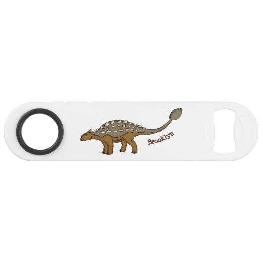 Ankylosaurus gepantserde dinosaurus illustratie speed flessenopener (Voorkant (Horizontaal))