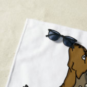 Ankylosaurus gepantserde dinosaurus illustratie strandlaken (In situ)