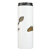 Ankylosaurus gepantserde dinosaurus illustratie thermosbeker (Achterkant)