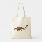 Ankylosaurus gepantserde dinosaurus illustratie tote bag (Achterkant)