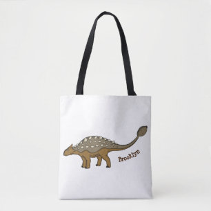 Ankylosaurus gepantserde dinosaurus illustratie tote bag