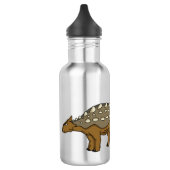 Ankylosaurus gepantserde dinosaurus illustratie waterfles  (Links)