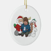 Ankylosaurus kerstinblaasbare versiering keramisch ornament (Rechts)