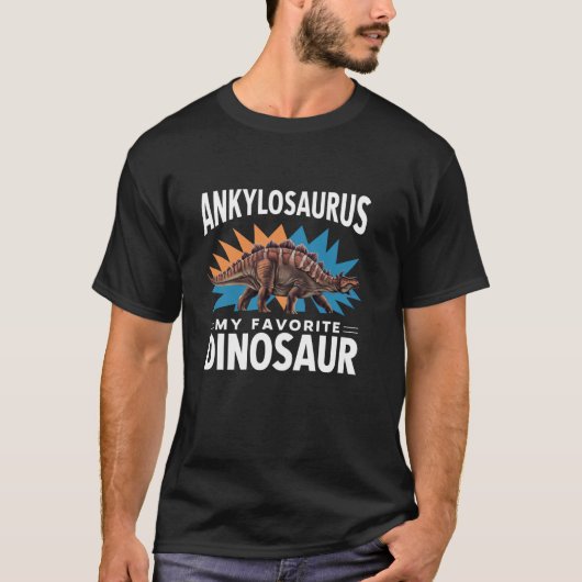 Ankylosaurus Mijn favoriete dinosaurus T-shirt (Voorkant)