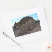 Ankylosaurus Rechthoekige Sticker (Envelop)