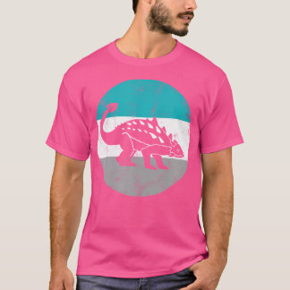 Ankylosaurus retro dinosaurus cadeau voor mannen o t-shirt