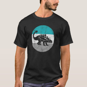 Ankylosaurus retro dinosaurus cadeau voor mannen o t-shirt