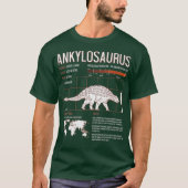 Ankylosaurus T Shirt - Volwassen Kinderen Shirt Di (Voorkant)