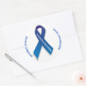 Ankyloserende spondylitis ROND Sticker bewustzijn (Envelop)