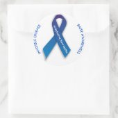 Ankyloserende spondylitis ROND Sticker bewustzijn (Tas)