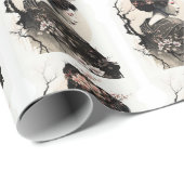 Anmutige japanische Geisha -  Cadeaupapier (Rol Hoek)