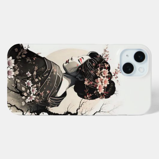Anmutige japanische Geisha - Case-Mate iPhone Case (Achterkant (horizontaal))