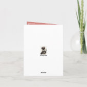 Anmutige japanische Geisha -  Kaart (Achterkant)