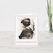 Anmutige japanische Geisha -  Kaart (Voorkant)