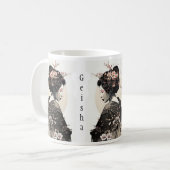 Anmutige japanische Geisha - Koffiemok (Voorkant links)