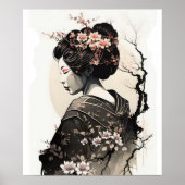 Anmutige japanische Geisha - Poster (Voorkant)