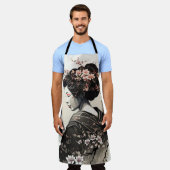 Anmutige japanische Geisha -  Schort (Gedragen)