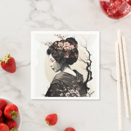 Anmutige japanische Geisha - Servet
